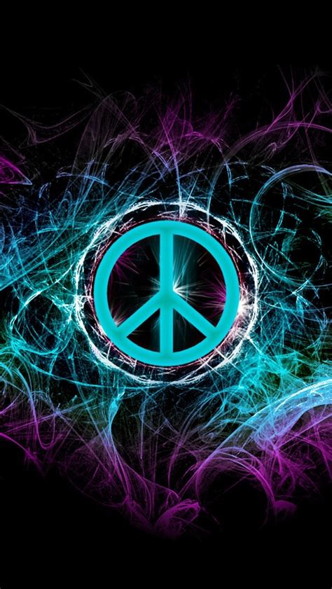 68 Colorful Peace Sign Backgrounds On Wallpapersafari