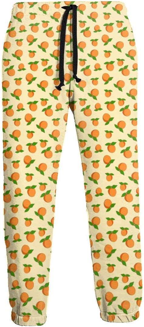 Pmsunglasses Men S Sweatpants Apricots Sweet Cute Pattern Joggers Pants With Pockets Slim Fit