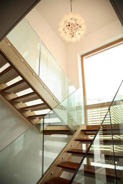 Oak And Glass Stairs Staircase Design Glass Staircase Wooden