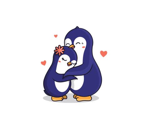 Penguin Hug Illustrations Royalty Free Vector Graphics And Clip Art Istock