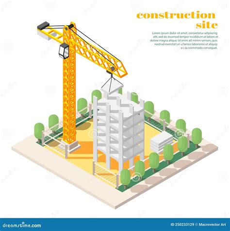 Architects Construction Engineers Composition Stock Vector