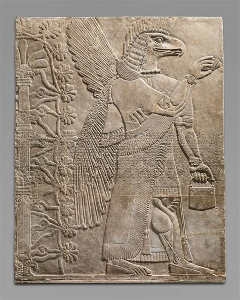 Ancient Mystery Eagle Headed Assyrian Deity From The Northwest