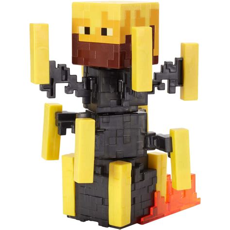 Minecraft Survival Mode Blaze With Spinning Action 5 Inch Figure