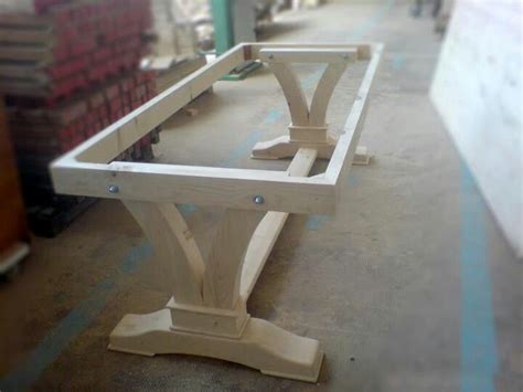 After making the table top, hook the base in six different locations. Table base | Furniture projects, Diy furniture, Farmhouse ...
