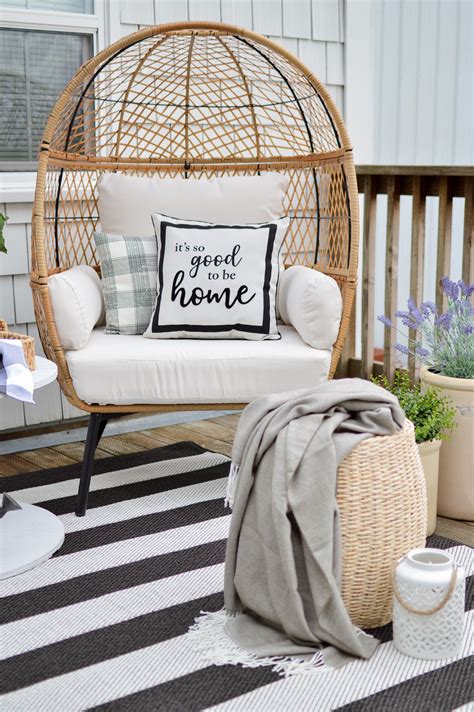 Garden furniture is available in many different materials, such as artwood, solid wood, polyrattan, metal etc. Cozy Spot For One Spring and Summer Deck Refresh - in 2020 ...