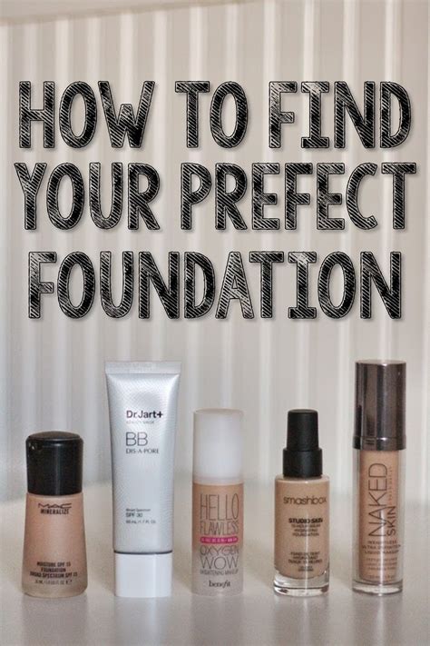 How To Find Your Perfect Foundation Skin Makeup Beauty Makeup Diy