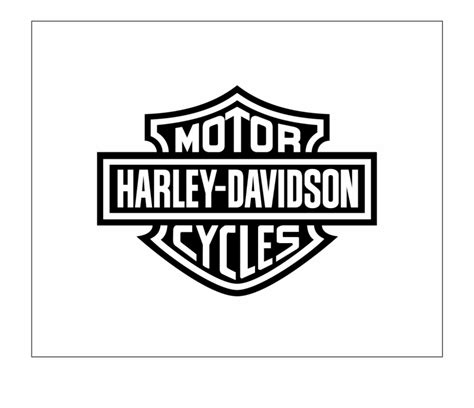 Free Black And White Harley Davidson Logo Download Free Black And