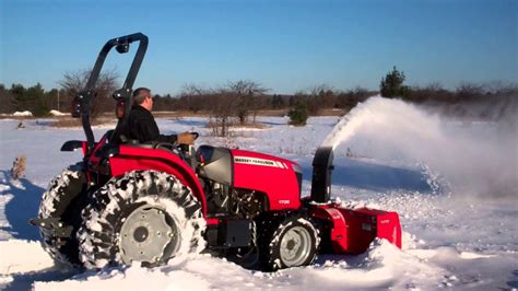 001 Massey Ferguson 1736 Snow Blowing Youtube