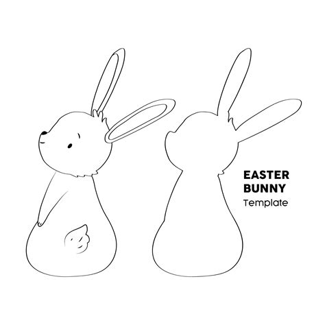 6 Best Easter Bunny Cutouts Printable Pdf For Free At Printablee