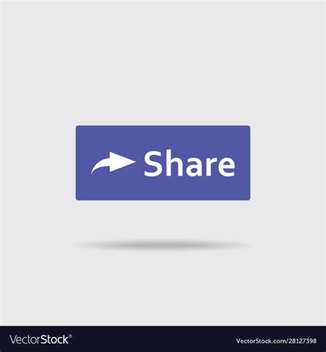 Share Button Icon On Gray Isolated Background Vector Image