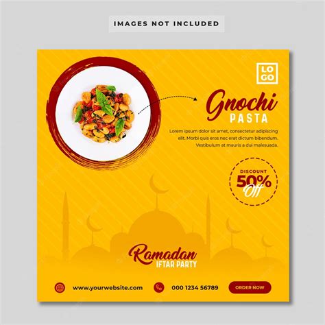Premium Psd Ramadan Food Menu Offer Instagram Banner
