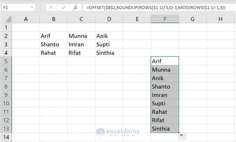 Convert Multiple Rows To A Single Column In Excel 2 Ways ExcelDemy