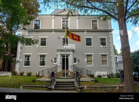 Embassy Of Sri Lanka 3025 Whitehaven Street Washington Dc Stock Photo