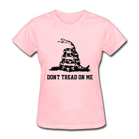 Womens Dont Tread On Me Graphic Short Sleeve Tshirts Casual Gold In T Shirts From Womens