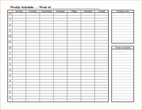 Suitable as day calendar/day planner. Monday To Sunday Weekly Planner Template Word | Calendar ...