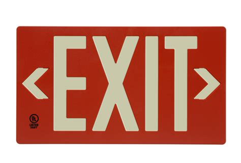 New Photo luminescent Eco Exit Signs from Martinson-Nicholls Use No ...