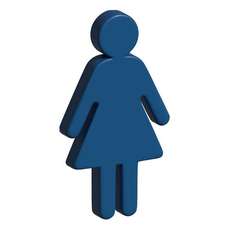 3d Woman Icon 21599339 Png