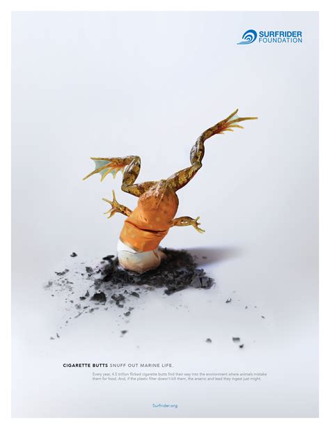 Surfrider Foundation Print Advert By Gyro Snuffed Out Marine Life 2
