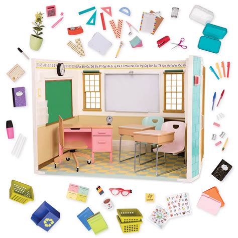 Our Generation Awesome Academy School Room For 18 In Dolls Our Generation Doll Accessories