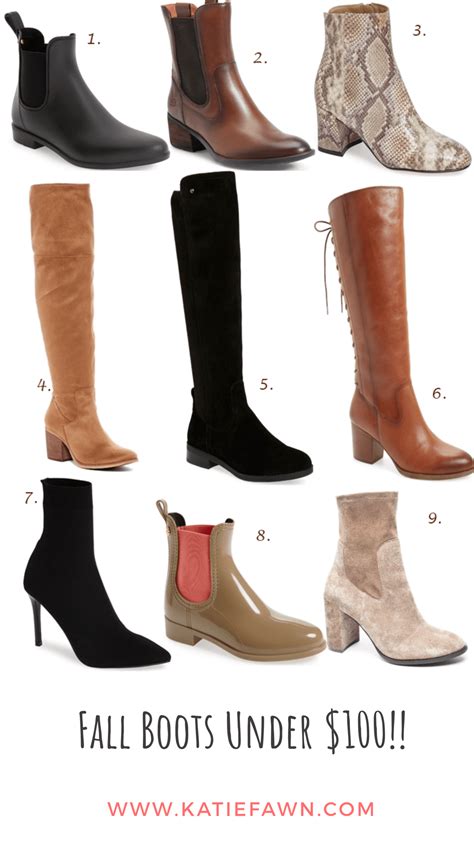 Fall Boots Under 100 Must Haves Katie Fawn Boots Fall Boots