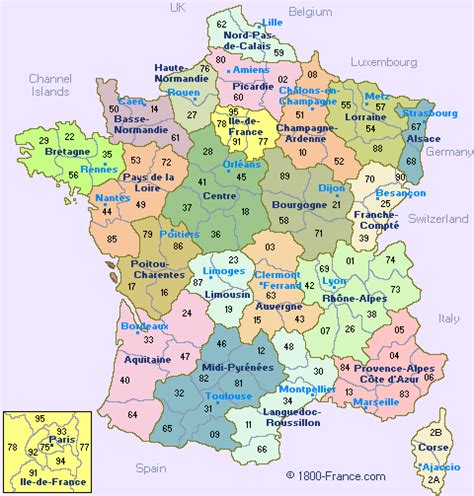 In the legend table, click on a color box to change the color for all departments in the group. Focus on France | Travel Notes - Travel Blog