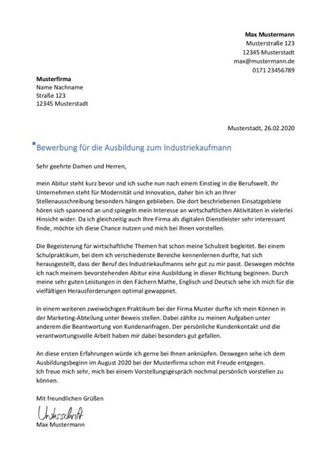 Bewerbungsschreiben Ausbildung - Tipps & gratis Vorlagen