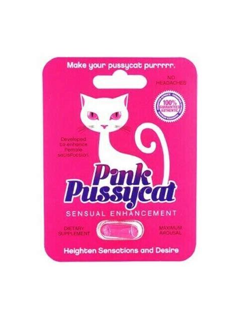 Pink Pussycat Female Sexual Enhancement Pill 1 Capsule For Sale