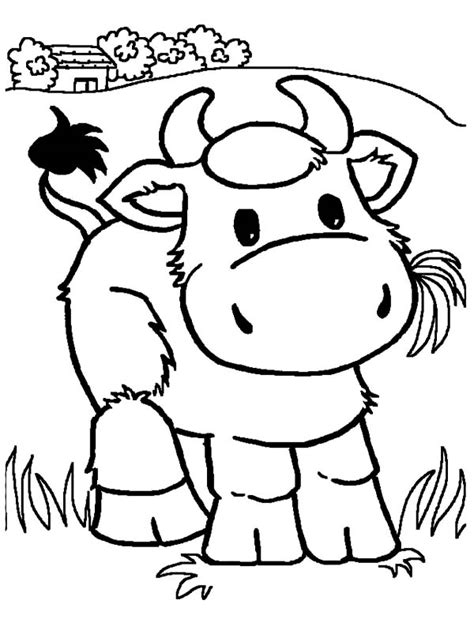 Chibi Chibi Cows Coloring Pages Kids Play Color