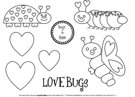 Love Bug Coloring Pages Sorenropwebb