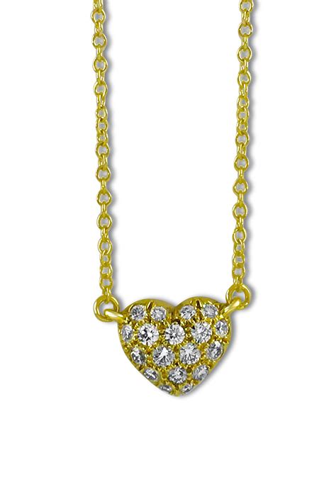 Pavé Heart Diamond Necklace Suna Bros