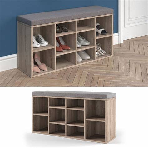 Für diese garderobenbank brauchen sie nur wenige weitere materialien. Schuhschrank 10 Schuhe Schuhbank Schrank Schuhregal | real ...