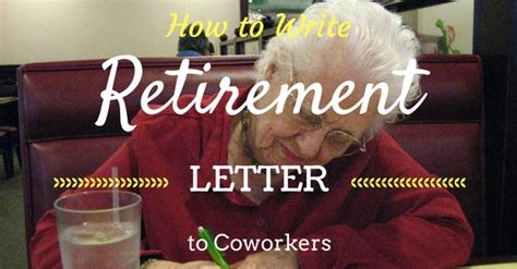 Parting ways is always an emotional moment regardless of whom you are saying goodbye to. How to Write a Retirement Letter to Coworkers? - WiseStep