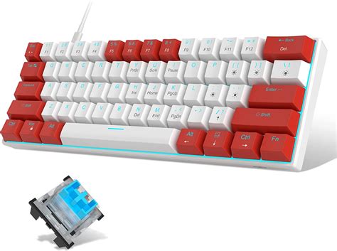 60 Mechanical Keyboardmagegee Gaming Keyboard With Blue Switches And
