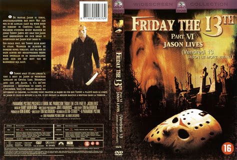 Vendredi 13 le jeu vidéo : Jaquette DVD de Vendredi 13 part 6 Jason le mort vivant ...