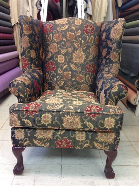 Reupholstered Wing Chairs | Foamland and Upholstery | Furniture Repair