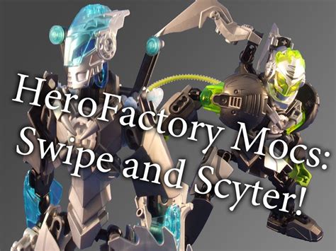 Hero Factory Mocs Swipe And Scyter Brain Attack Wave 2 Youtube