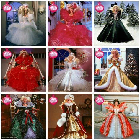 25 Years Of The Holiday Barbie Doll Holidaybarbie Holiday Barbie
