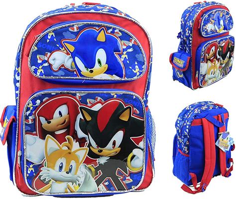 Sonic The Hedgehog Large Backpack 16 Casual Daypacks In