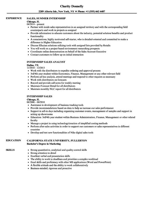 9 weeks expected start date: Corporate Sales Intern Resume - Intern Resumes