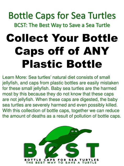 Ppt Bottle Caps For Sea Turtles Bcst The Best Way To Save A Sea