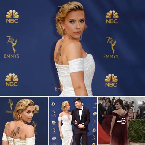 Dazzling Scarlett Johansson Flaunts Striking Back Tattoo At The Emmys