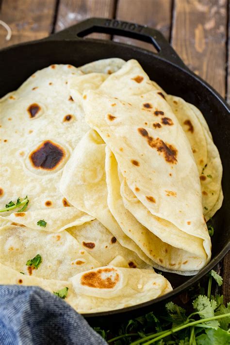 Authentic Homemade Flour Tortillas Oh Sweet Basil Flavor Ful Craving