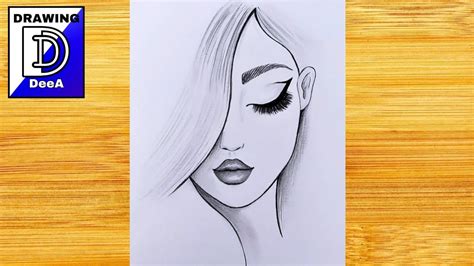 Easy Drawing Of A Girl Face