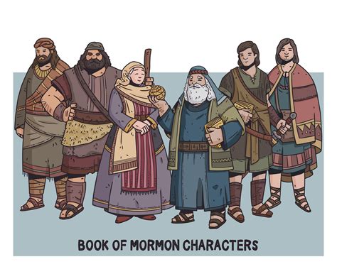 Book Of Mormon Characters Posters And Coloring Pages Lds Etsy