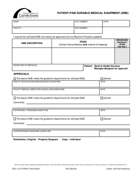 Form Doc13 472 Download Printable Pdf Or Fill Online Patient Paid