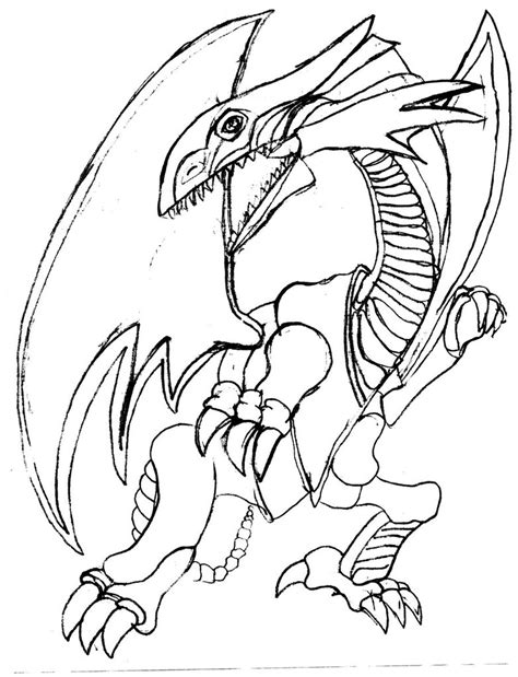 Red Eyes Black Dragon Coloring Page Coloring Pages