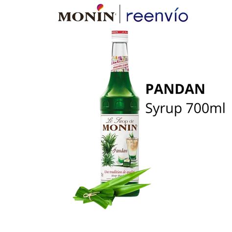 Monin Pandan Syrup 700ml Fragrant Screwpine Shopee Philippines
