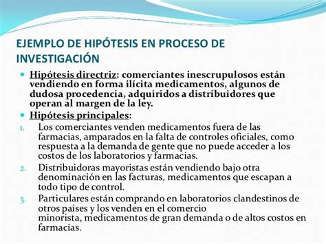 Que Es La Hipotesis De Un Proyecto Ejemplo Ejemplo Sencillo