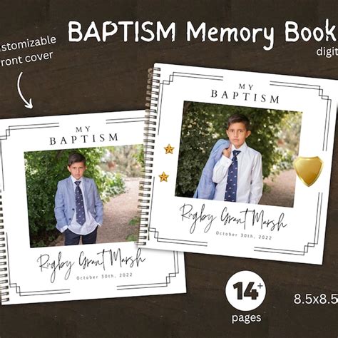 Lds Baptism Memory Book Etsy