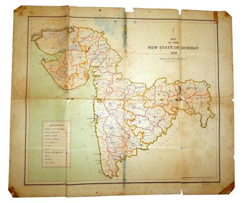The Rare Map Of State Of Bombay 4 Years Before It Got Separated Into